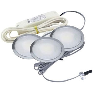 Kit de 3 spots LED ronds encastrables Sun - 3,5 W - VOKIL