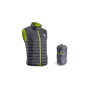 Gilet matelassé KUMA gris anthracite/vert anis - EURO PROTECTION 