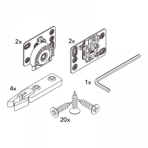 Garniture complète Miniroll 15 - HAWA