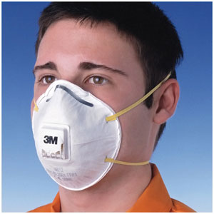 Masque respiratoire anti poussière à usage court haute performance - 3M  