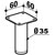 Pied acier Ø35 - ITAR