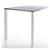 Pied de table ovale aluminium cannelé - CAMAR