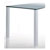 Pied de table carré aluminium cannelé - CAMAR