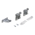 Kit coulisse de porte supérieur TopLine 27 2 ou 3 portes - HETTICH