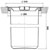 Poubelle de plan de travail - 11 L - Couvercle inox - WESCO